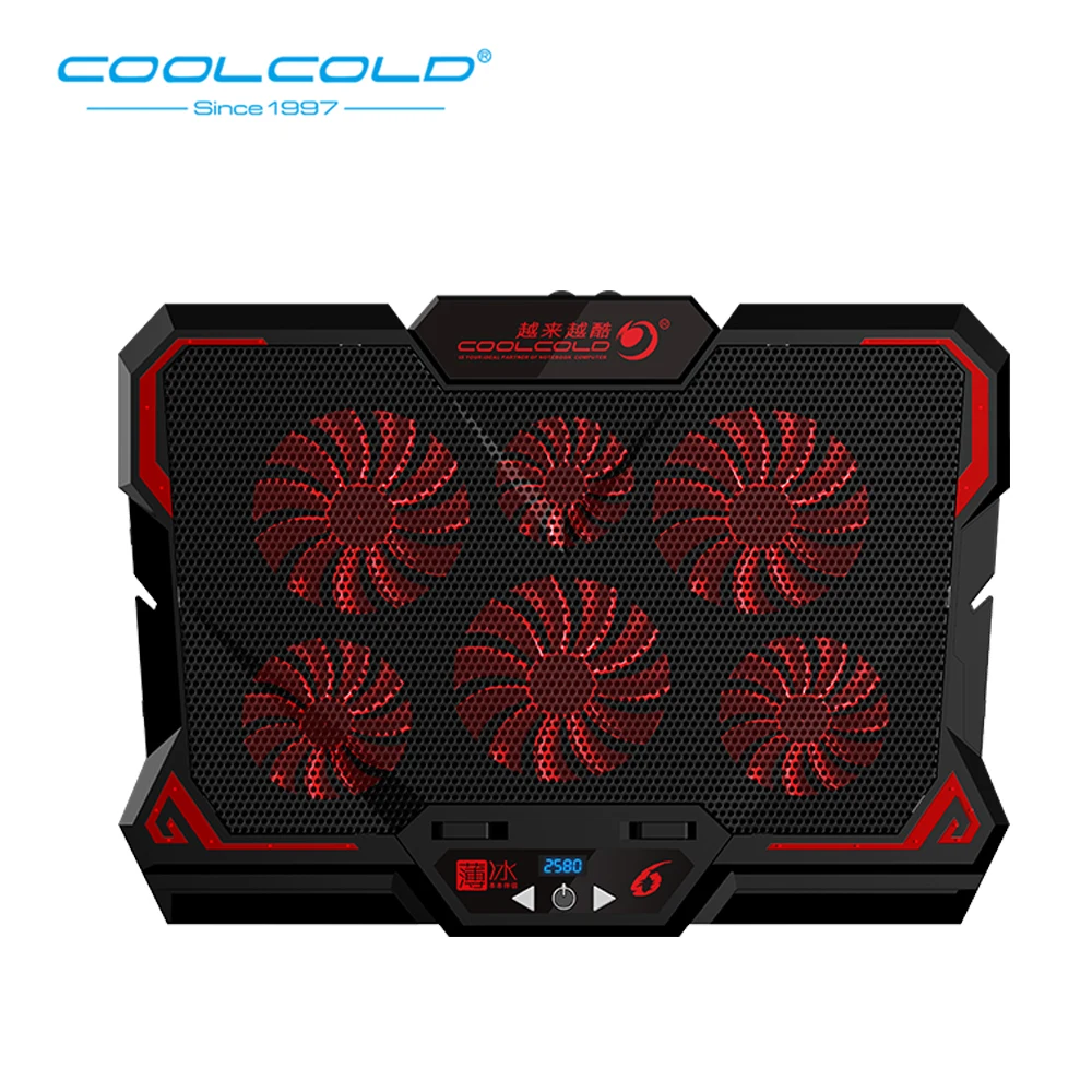 Coolcold Laptop cooler 6 silent led fans usb laptop cooling fan ajustable gaming notebook cooler for 17 Inch laptop
Coolcold Laptop cooler 6 silent led fans usb laptop cooling fan ajustable gaming notebook cooler for 17 Inch laptop