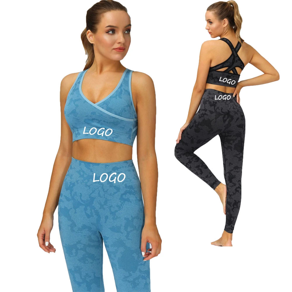 Ladies High Elastic Slim Fit Wicking Seamless Fitness Yoga Sport Leggings and Bra Set 
Ladies High Elastic Slim Fit Wicking Seamless Fitness Yoga Sport Leggings and Bra Set