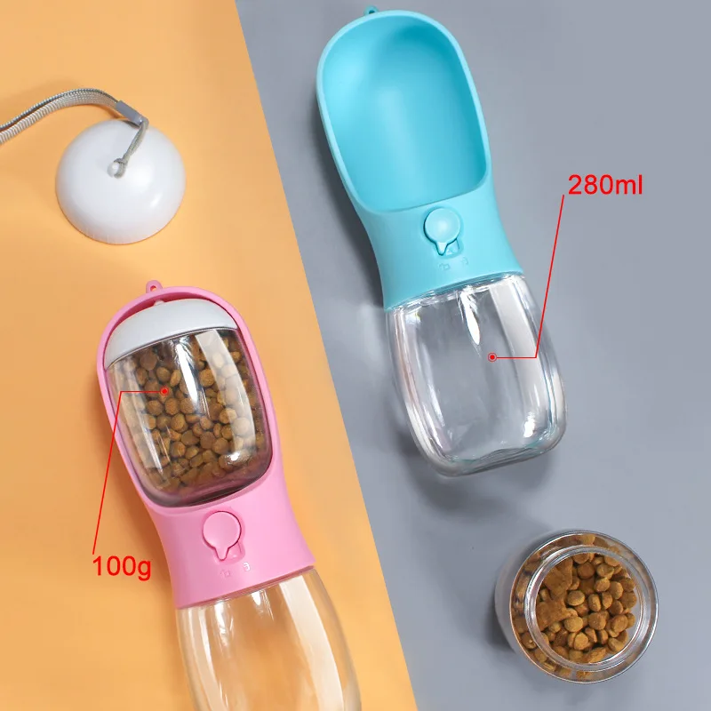 3 in 1 water bottle dog water bottle dispenser portable water bottle for dog pet cat with food container
3 in 1 water bottle dog water bottle dispenser portable water bottle for dog pet cat with food container