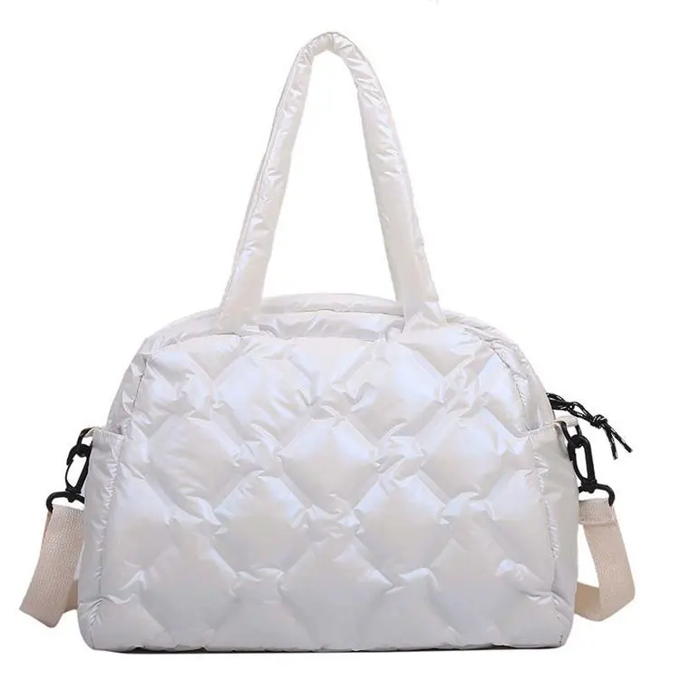 Factory Wholesale Nylon Down Tote Handbag Women Large Capacity Fashionable Space Cotton Puffer Bag, 3 colors
Factory Wholesale Nylon Down Tote Handbag Women Large Capacity Fashionable Space Cotton Puffer Bag, 3 colors