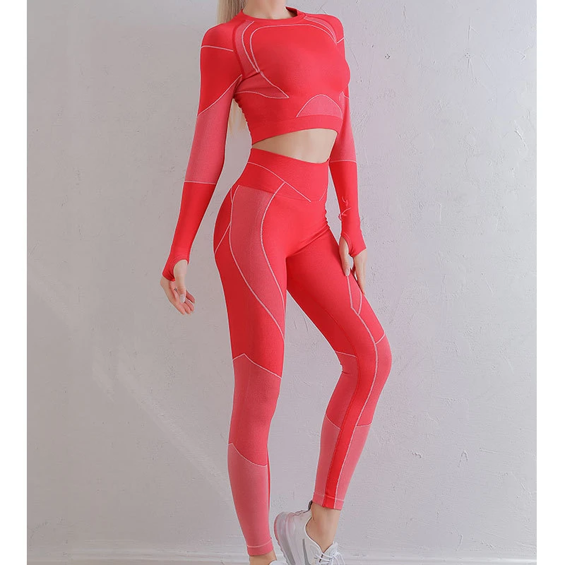 Wholesale Woman Long Sleeve Seamless Tops Pants Gym 2 Piece Set Sportswear Set Women, Blue red black
Wholesale Woman Long Sleeve Seamless Tops Pants Gym 2 Piece Set Sportswear Set Women, Blue red black