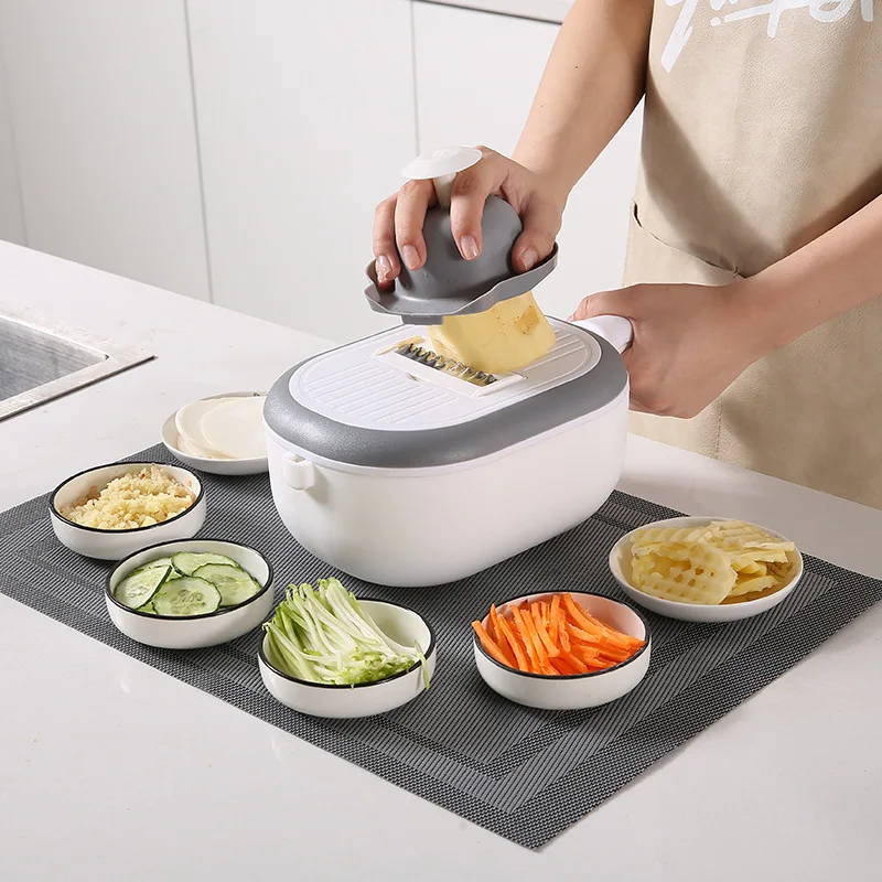 Washing and cutting integrated radish slicer shredding machine multi-function drain basket chopper kitchen household, White/pink/blue
Washing and cutting integrated radish slicer shredding machine multi-function drain basket chopper kitchen household, White/pink/blue