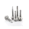 Hex Washer Head Stainless Steel 410 Teck Self Drilling Screws for Metal Sheet #10 Fastener