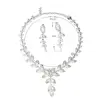 Rice White Rice Leaf Shape Pearl Set Necklace Earrings Two-Piece Spot Jewelry Sets
