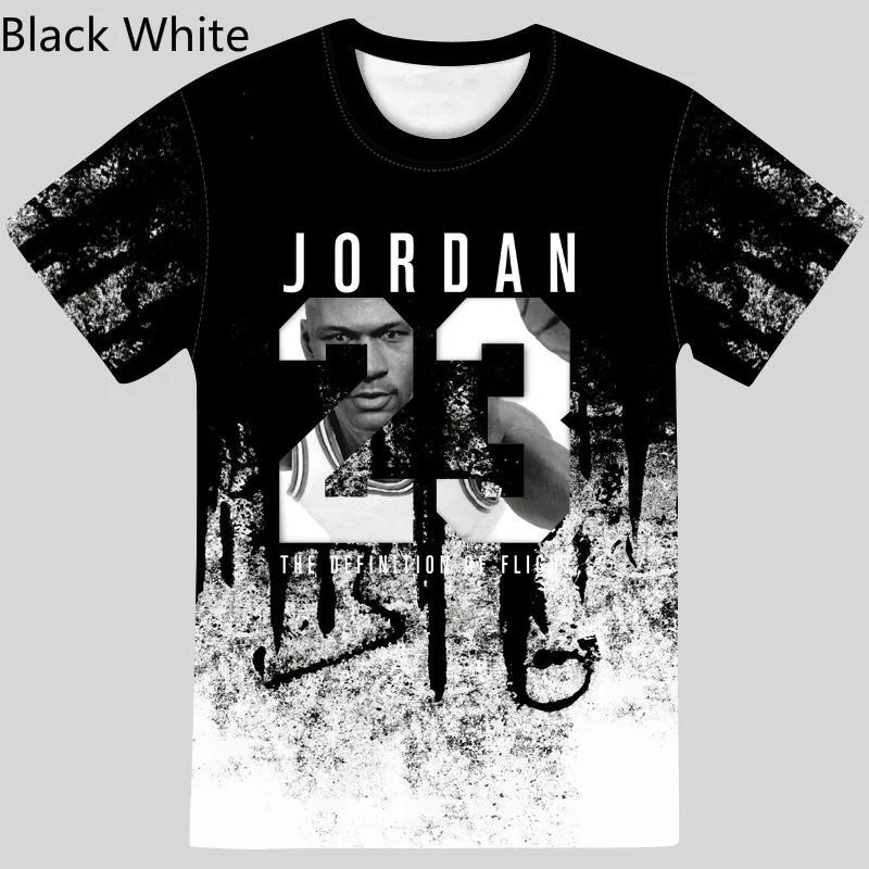 3D digital printing fashion trend No. 23 youth sports T-shirt multicolor short-sleeved summer men's quick-drying men's T-shirt, Customized color
3D digital printing fashion trend No. 23 youth sports T-shirt multicolor short-sleeved summer men's quick-drying men's T-shirt, Customized color