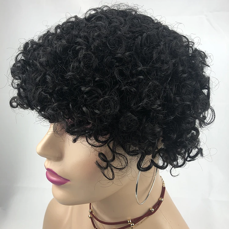 

Cheap Wholesale Full Machine Made Short Bob Human Hair WIg Virgin Remy Water Wave Lace Frontal Cheveux Humain Perruques, Natural color