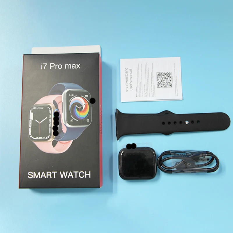 I7promax Smartwatch Series 7 Full Screen Low Power Consumption Smart Bracelet I7 Pro Max Smart Watch
I7promax Smartwatch Series 7 Full Screen Low Power Consumption Smart Bracelet I7 Pro Max Smart Watch