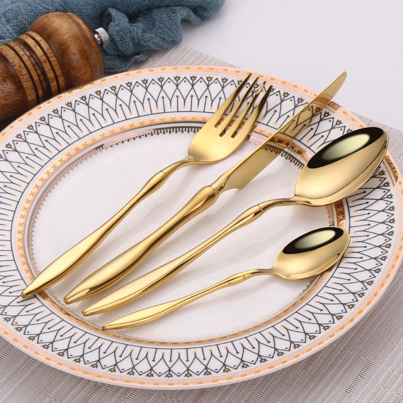 In Stock Stainless Steel Silver Tableware Dining Cutlery Wedding Gold Knife Spoon and Fork Set, Silver, gold
In Stock Stainless Steel Silver Tableware Dining Cutlery Wedding Gold Knife Spoon and Fork Set, Silver, gold