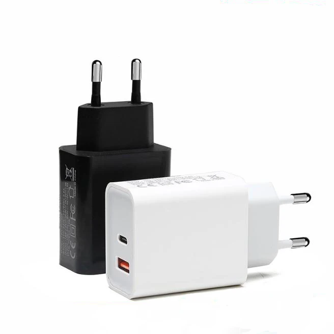 2021 Hot Sale 18W 1C1A 2 port USB Type-c EU Plug Fast Charger Adapter Wall Charger for Mobile PHONE Laptop with Custom Logo
2021 Hot Sale 18W 1C1A 2 port USB Type-c EU Plug Fast Charger Adapter Wall Charger for Mobile PHONE Laptop with Custom Logo