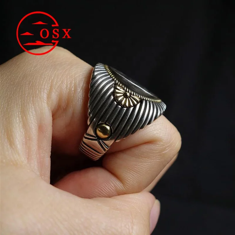 Wholesale High Quality Two-tone Ring Indian Head Ethnic Hip Hop Punk Ring for Men's Jewelry, Picture shows
Wholesale High Quality Two-tone Ring Indian Head Ethnic Hip Hop Punk Ring for Men's Jewelry, Picture shows