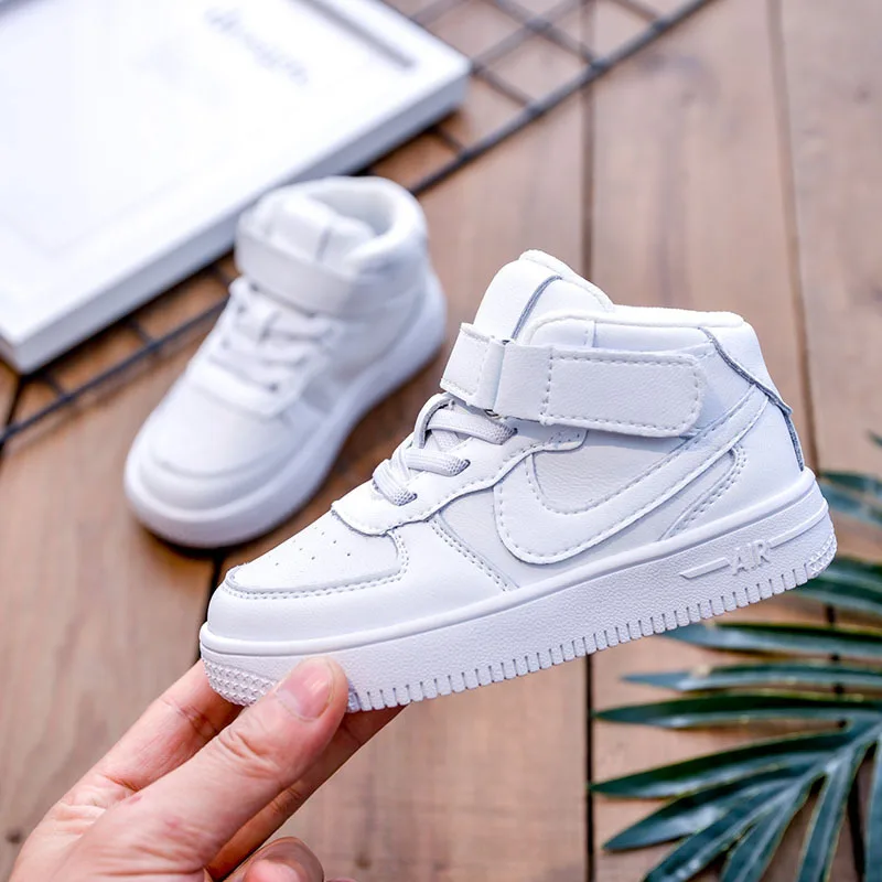 Brand New Spring Autumn White High Top Kids Footwear Boys and Girls Children's Casual Shoes Leather White Sports Shoes
Brand New Spring Autumn White High Top Kids Footwear Boys and Girls Children's Casual Shoes Leather White Sports Shoes