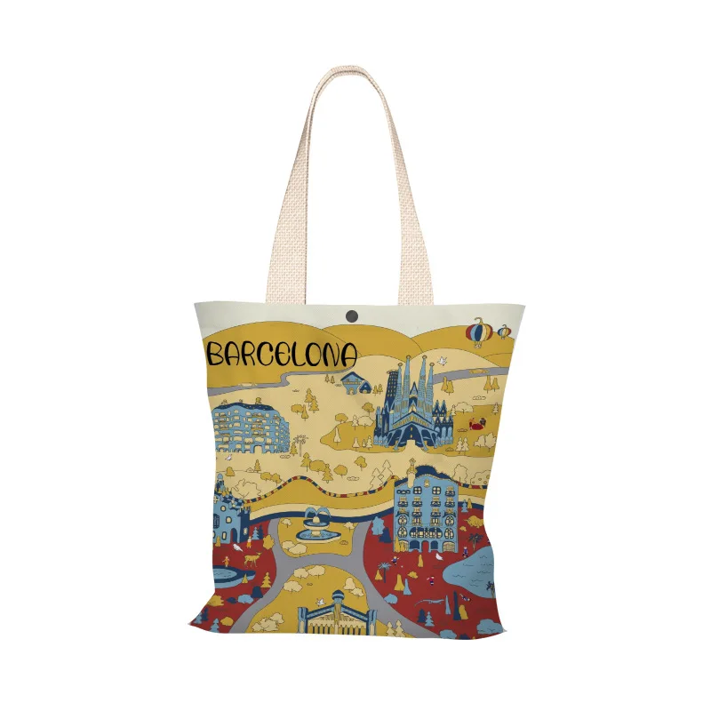 Canvas Tote Shopping Bag Print Customized Recycle Organic Cotton SEDEX Customized Desgin Accepted Eco-friendly Reusable Cartoon
Canvas Tote Shopping Bag Print Customized Recycle Organic Cotton SEDEX Customized Desgin Accepted Eco-friendly Reusable Cartoon