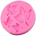 Amazon hot sale china factory silicone maple leaf fondant mould cake decorating molds