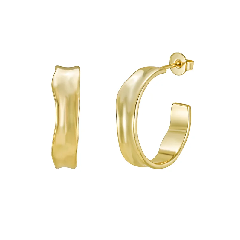 Gemnel luxury hoops high quality gold plated simple large hoop chunky earrings for woman 2023
Gemnel luxury hoops high quality gold plated simple large hoop chunky earrings for woman 2023