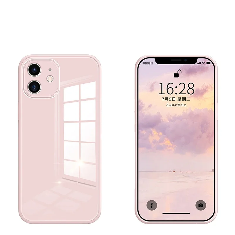 Ins hot sale Tempered Glass Phone Case For iPhone 11 12 Pro Max XR X XS Max 8 7 Scratch-Resistant Back Cover Soft Frame Case
Ins hot sale Tempered Glass Phone Case For iPhone 11 12 Pro Max XR X XS Max 8 7 Scratch-Resistant Back Cover Soft Frame Case