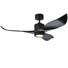 12W Led 3 Abs Blade 5 Speeds Full Copper Wire Mute Motor Dc Ceiling Fan With Light