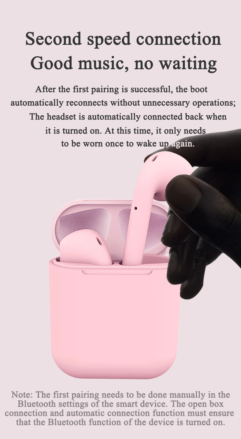 2020 New Touch i12 TWS Wireless Bluetooth Earphone with Charging Case - ANKUX.COM