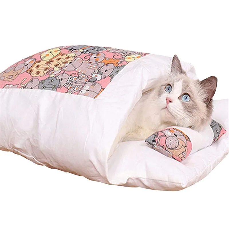 Closed Removable Washable Quilt Winter Warm Japanese Little Pet Bed Long Plush Cat Dog Sleeping Bag, Customized color
Closed Removable Washable Quilt Winter Warm Japanese Little Pet Bed Long Plush Cat Dog Sleeping Bag, Customized color