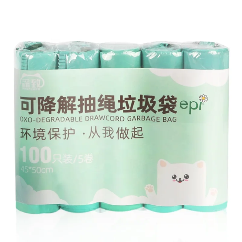 Home Kitchen Drawstring Garbage bag 5 gallon garbage bag Green biodegradable - 100 PCS
Home Kitchen Drawstring Garbage bag 5 gallon garbage bag Green biodegradable - 100 PCS