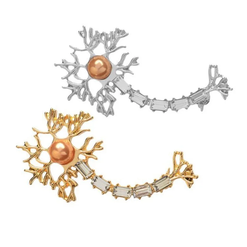 Korean wholesale sterling silver doctor medical nurse zircon brooch gold custom pearl crystal nerve endings brooch pin, Custom color
Korean wholesale sterling silver doctor medical nurse zircon brooch gold custom pearl crystal nerve endings brooch pin, Custom color