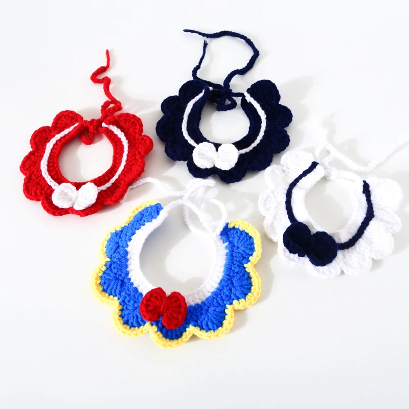 Pet supplies small animals pet accessories collar bib Hand-made cute Wool woven cat collar, Pink blue green yellow
Pet supplies small animals pet accessories collar bib Hand-made cute Wool woven cat collar, Pink blue green yellow