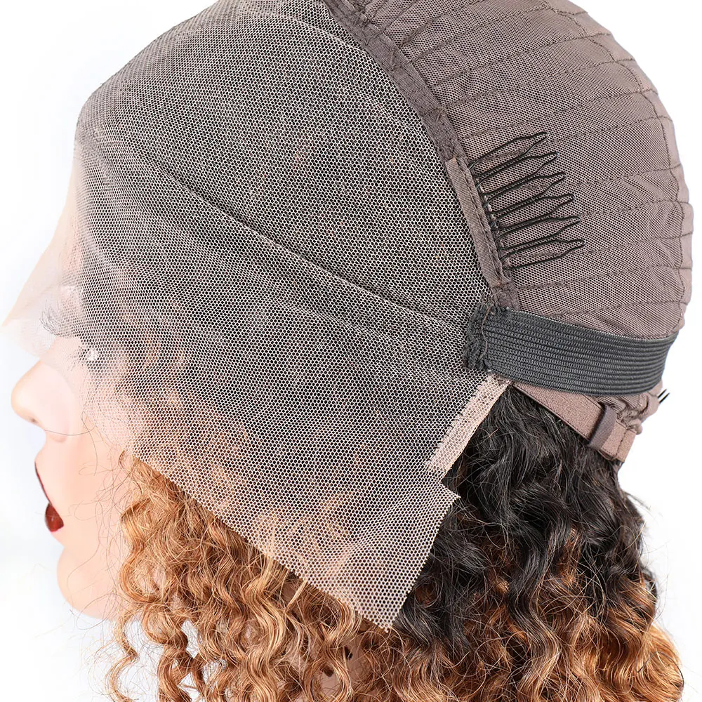Factory Wholesale T1B/30# Curly Wave Wig 13" X 4" Lace Frontal Wig Human Hair Wigs for Black Women 210 Density
Factory Wholesale T1B/30# Curly Wave Wig 13" X 4" Lace Frontal Wig Human Hair Wigs for Black Women 210 Density