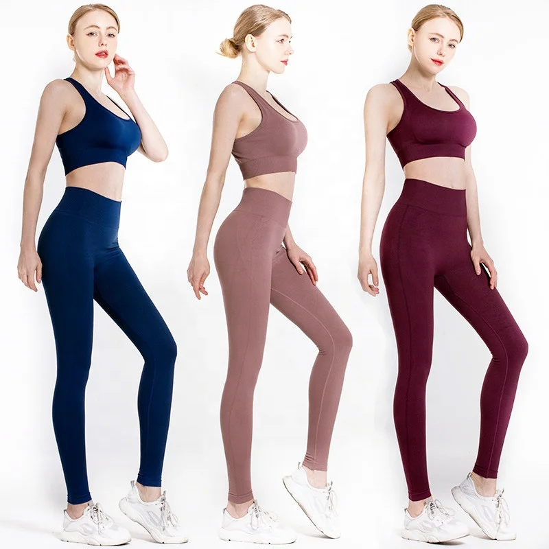 Yoga leggings Workout Clothing Girls gym fitness sets women sports bra Seamless Sportswear gym activewear yoga wear
Yoga leggings Workout Clothing Girls gym fitness sets women sports bra Seamless Sportswear gym activewear yoga wear
