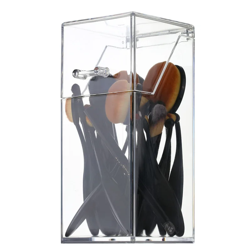 Plastic Makeup Brush Organizer Clear Cosmetic Brush Holder Box Cheaper Price Brush Box Good Quality
Plastic Makeup Brush Organizer Clear Cosmetic Brush Holder Box Cheaper Price Brush Box Good Quality