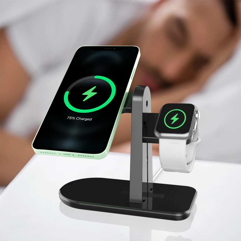 2021 Trending Products 2 in 1 Charger Stand Mobile Accessories Desktop Stand for Phones and Watch Cellphone Holder Table Stand
2021 Trending Products 2 in 1 Charger Stand Mobile Accessories Desktop Stand for Phones and Watch Cellphone Holder Table Stand