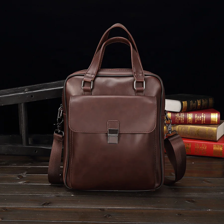 2020 Classic Men's Handbag PU Crazy Horse Leather Briefcase Men Business Laptop Vintage Shoulder Bags Crossbody Tote Bag, Customized
2020 Classic Men's Handbag PU Crazy Horse Leather Briefcase Men Business Laptop Vintage Shoulder Bags Crossbody Tote Bag, Customized