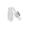 new promotional mini 2ml eye shape empty glass makeup serum sample bottle with aluminum dropper