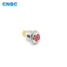 IP67 metal 12mm diameter red yellow metal panel led indicator light with terminal pins