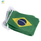 World cup high quality Brazil bunting string flags