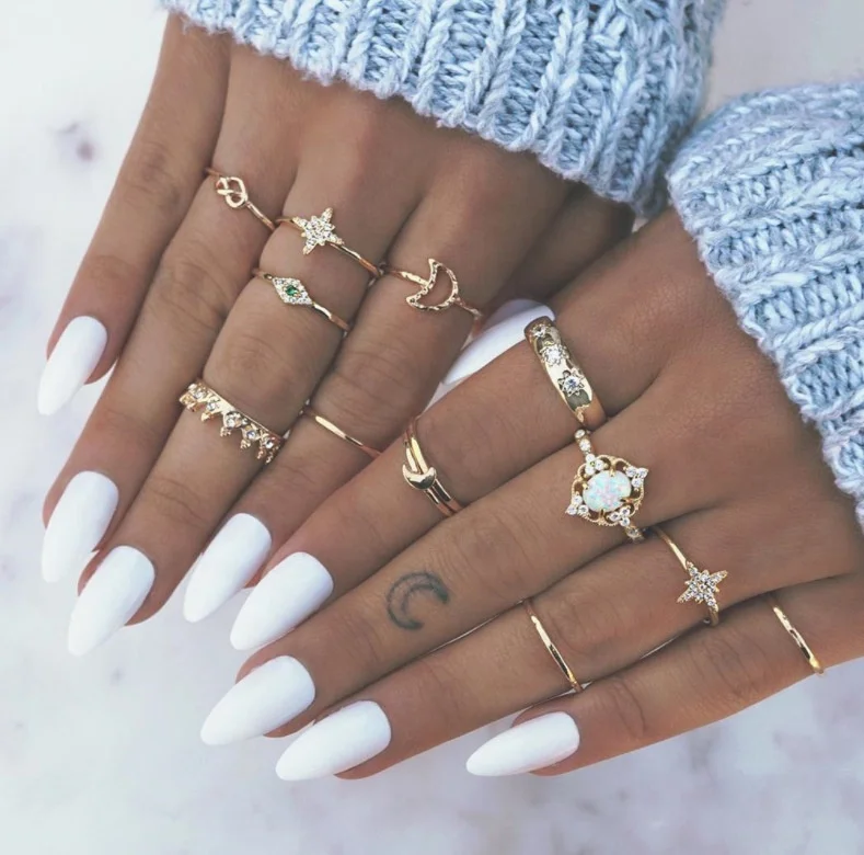 Retro opal crown diamond exploding star moon joint 13 pieces Ring Jewelry Set Boho rings
Retro opal crown diamond exploding star moon joint 13 pieces Ring Jewelry Set Boho rings