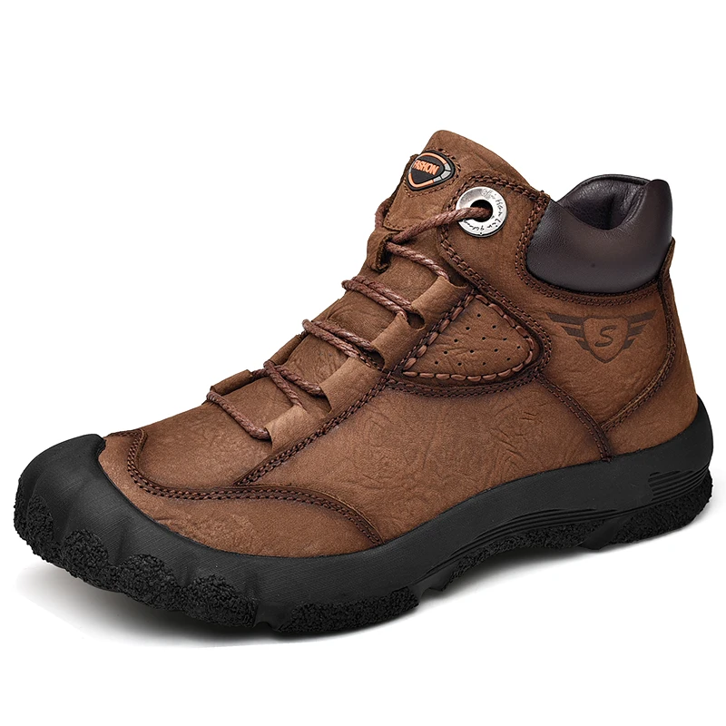 Men Breathable Non-slip Genuine Leather Shoes Outdoor Climbing Trekking Men's Winter Shoes Autumn Men Waterproof Hiking Shoes, Black
Men Breathable Non-slip Genuine Leather Shoes Outdoor Climbing Trekking Men's Winter Shoes Autumn Men Waterproof Hiking Shoes, Black
