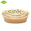 Newest indoor sets of 4 eco-friendly woven wicker pet cat dog bed house