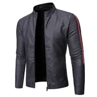Mens Daily Jacket Casual Style PU Fit Type Solid Zipper Standing Collar Long Sleeve
Mens Daily Jacket Casual Style PU Fit Type Solid Zipper Standing Collar Long Sleeve