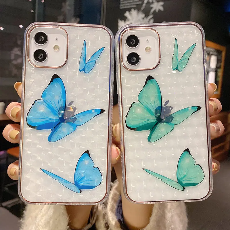 Colorful Butterfly Phone Case For iPhone 12 11 Pro Max 12Pro XR XS Max X 7 8 Plus 12 Mini 11 Transparent Soft Bumper Back Cover
Colorful Butterfly Phone Case For iPhone 12 11 Pro Max 12Pro XR XS Max X 7 8 Plus 12 Mini 11 Transparent Soft Bumper Back Cover