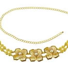 Fashionable retro tassel coin belt waist chain exotic amorous gold plate exaggerated body chain