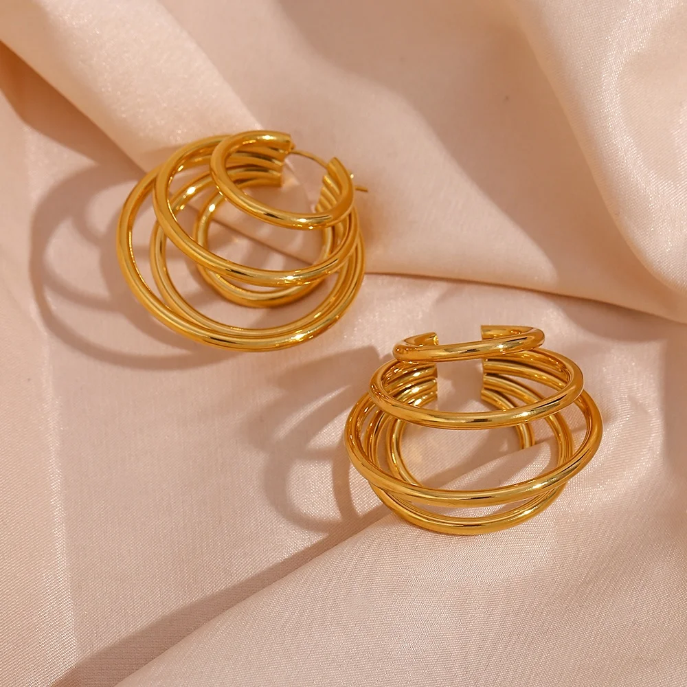 Fashion Jewelry 2023 Boho Exaggerated Multilayer Hollow Hoop Earring Jewelry Making Supplies
Fashion Jewelry 2023 Boho Exaggerated Multilayer Hollow Hoop Earring Jewelry Making Supplies