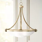 Glass 3-light Hotel Lighting Fixture Jlc-h15b Brushed Nickel Hotel Lighting Fixture Glass Bowl 3-light