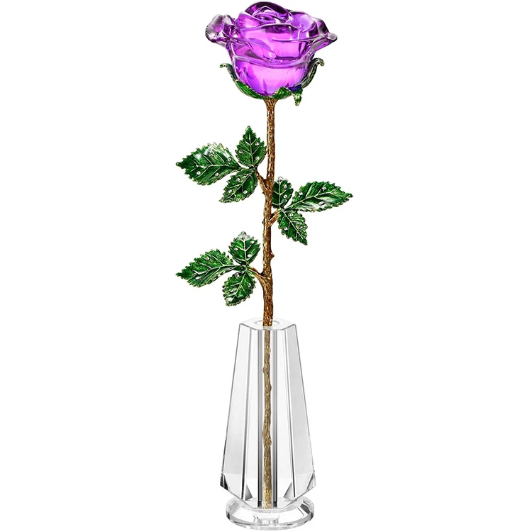 hbl crystal rose for crystal anniversary,romantic