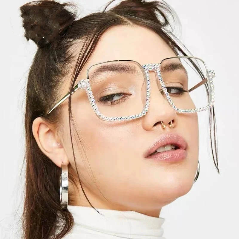 2020 Fashion Square Sunglasses Women Diamond Sunglasses Vintage Half frame clear Sun glasses Men Shades for women Eyewear, Multi-colored
2020 Fashion Square Sunglasses Women Diamond Sunglasses Vintage Half frame clear Sun glasses Men Shades for women Eyewear, Multi-colored