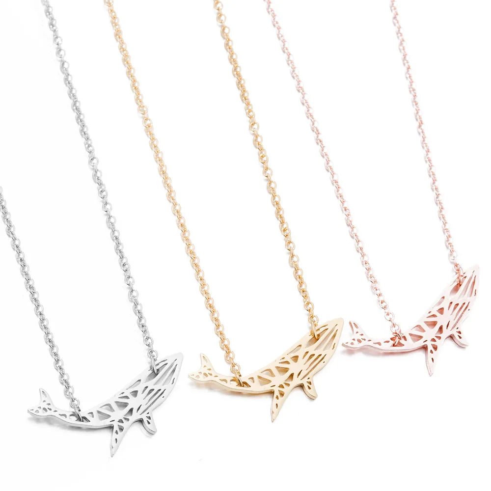 Cute Whale Alloy Pendant Necklace Simple Animal Hollow Whale Female Necklace, Picture
Cute Whale Alloy Pendant Necklace Simple Animal Hollow Whale Female Necklace, Picture