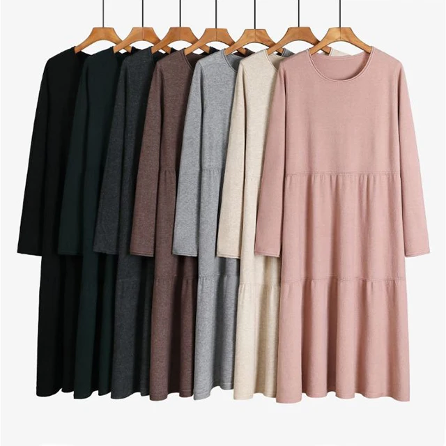 2021 Wholesale Ladies Crew Neck Pink Long Loose Plus Size Solid Winter Knitted Sweater Dress, Customized color
2021 Wholesale Ladies Crew Neck Pink Long Loose Plus Size Solid Winter Knitted Sweater Dress, Customized color