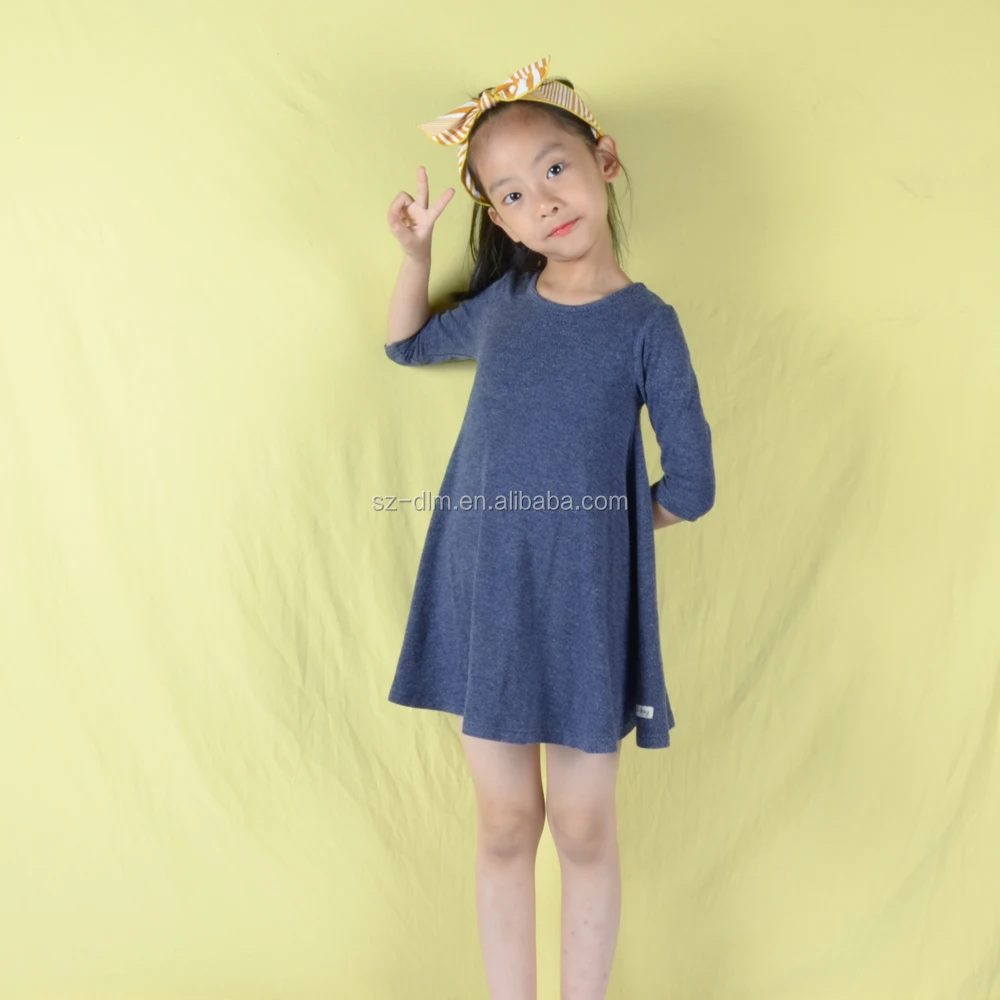 Boutique kids clothing cotton girls Half Sleeve Summer dresses, Gray or customized
Boutique kids clothing cotton girls Half Sleeve Summer dresses, Gray or customized