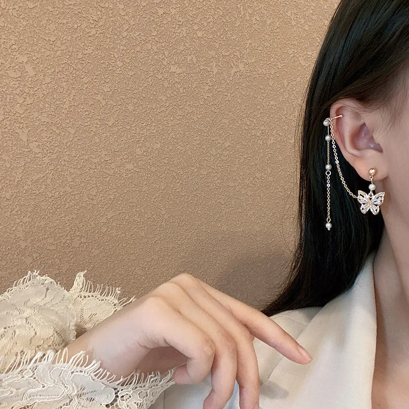 Hot Selling Pearl Earrings Women 2021 Fashion Chain One Piece Earring Cuff Dangle Cute Butterfly Ear Bone Clip Earrings, Picture
Hot Selling Pearl Earrings Women 2021 Fashion Chain One Piece Earring Cuff Dangle Cute Butterfly Ear Bone Clip Earrings, Picture