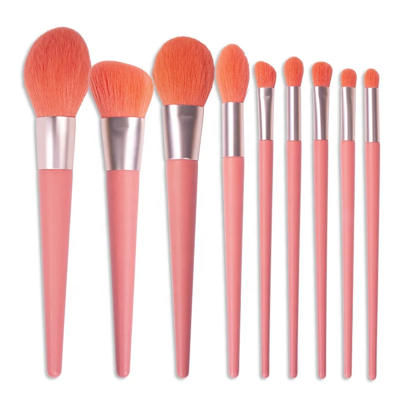 ZH 9pcs pink color makeup brush set super soft high quality Makeup Brushes vegan make up brushes set
ZH 9pcs pink color makeup brush set super soft high quality Makeup Brushes vegan make up brushes set