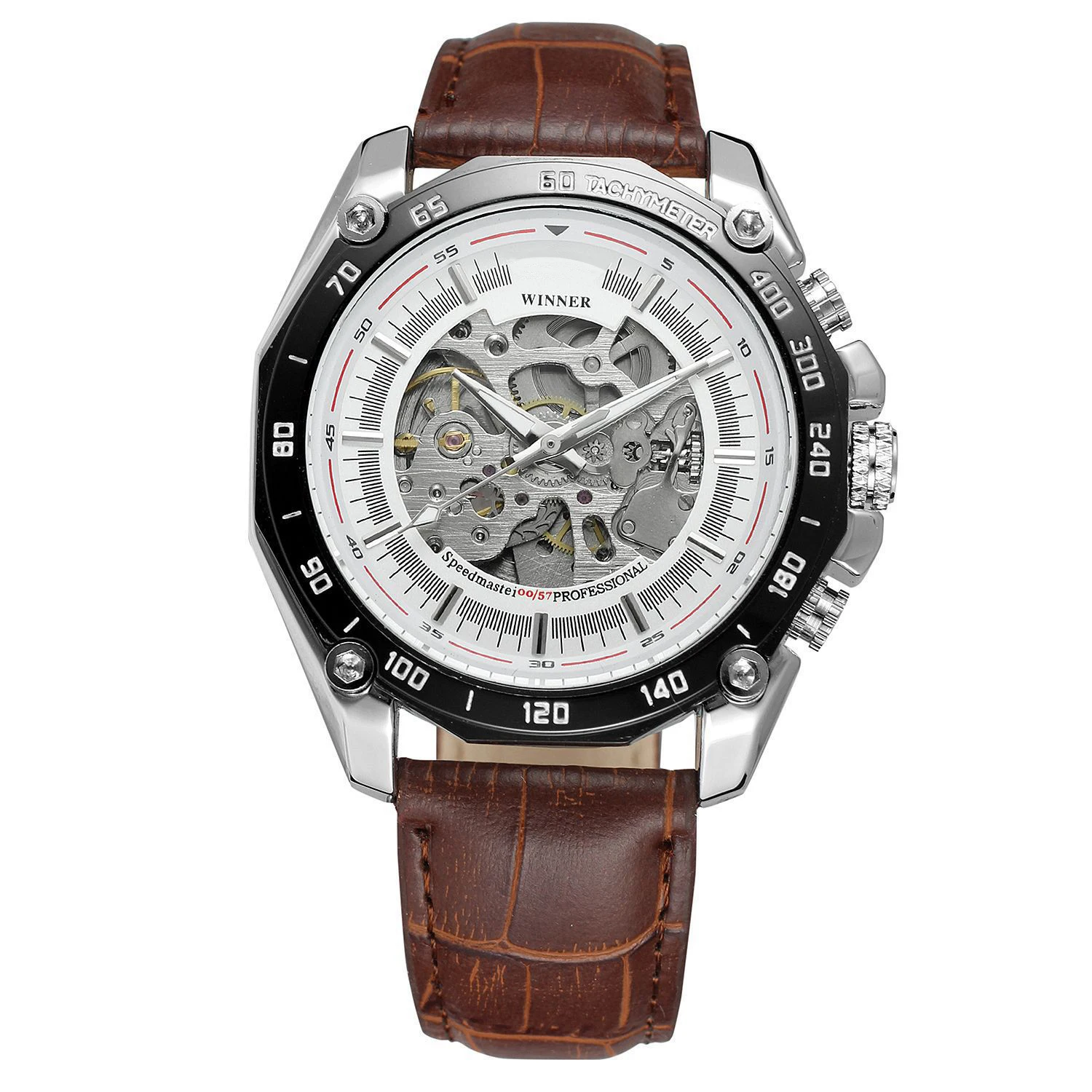 Dropshipping Men's automatic mechanical waterproof watch luxury hollow leather belt watch, Black,white
Dropshipping Men's automatic mechanical waterproof watch luxury hollow leather belt watch, Black,white