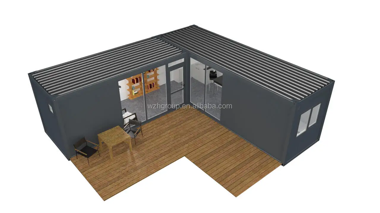 fireproof sandwich panel 20ft flat pack container houses